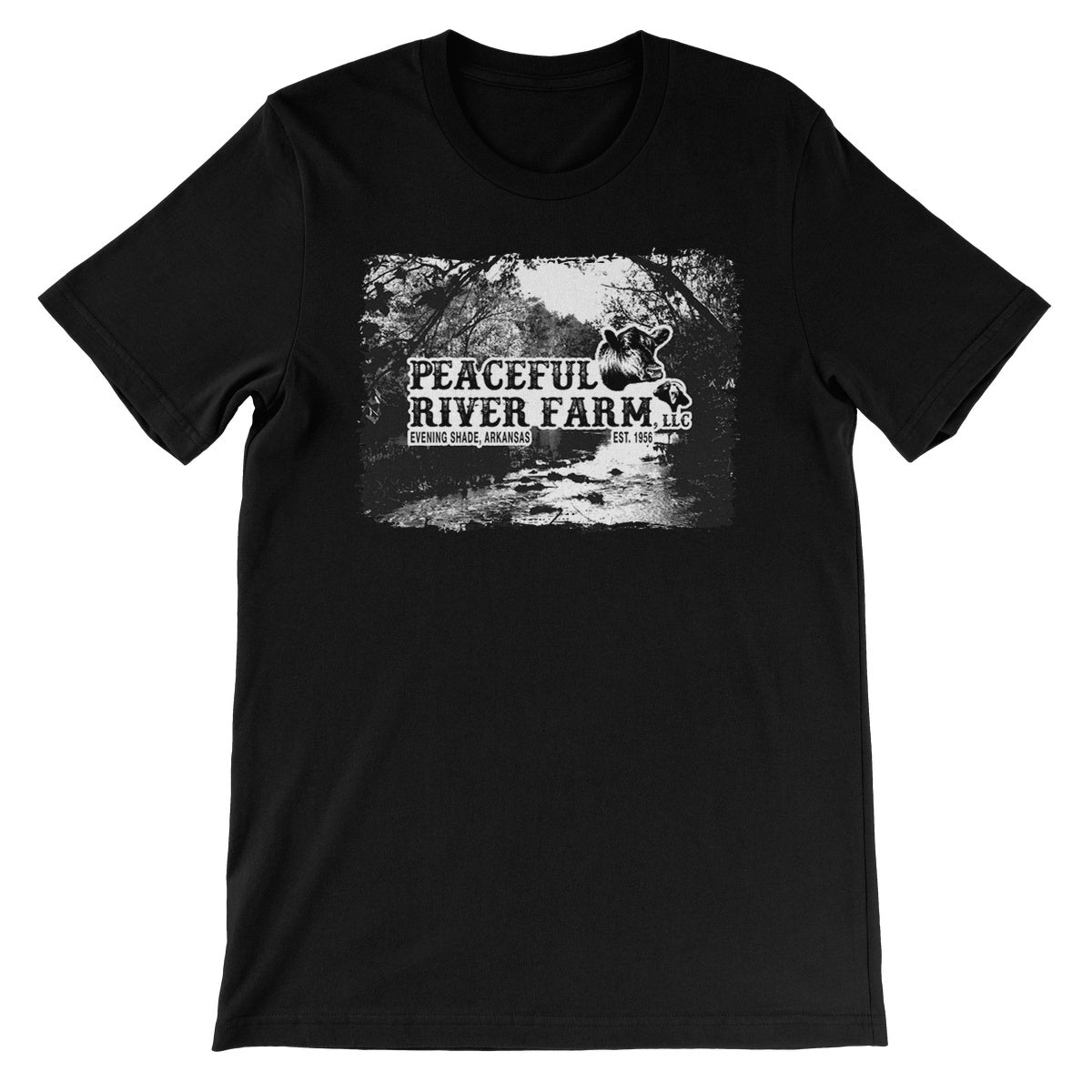 Peaceful River Farm Tee Unisex Short Sleeve T-Shirt