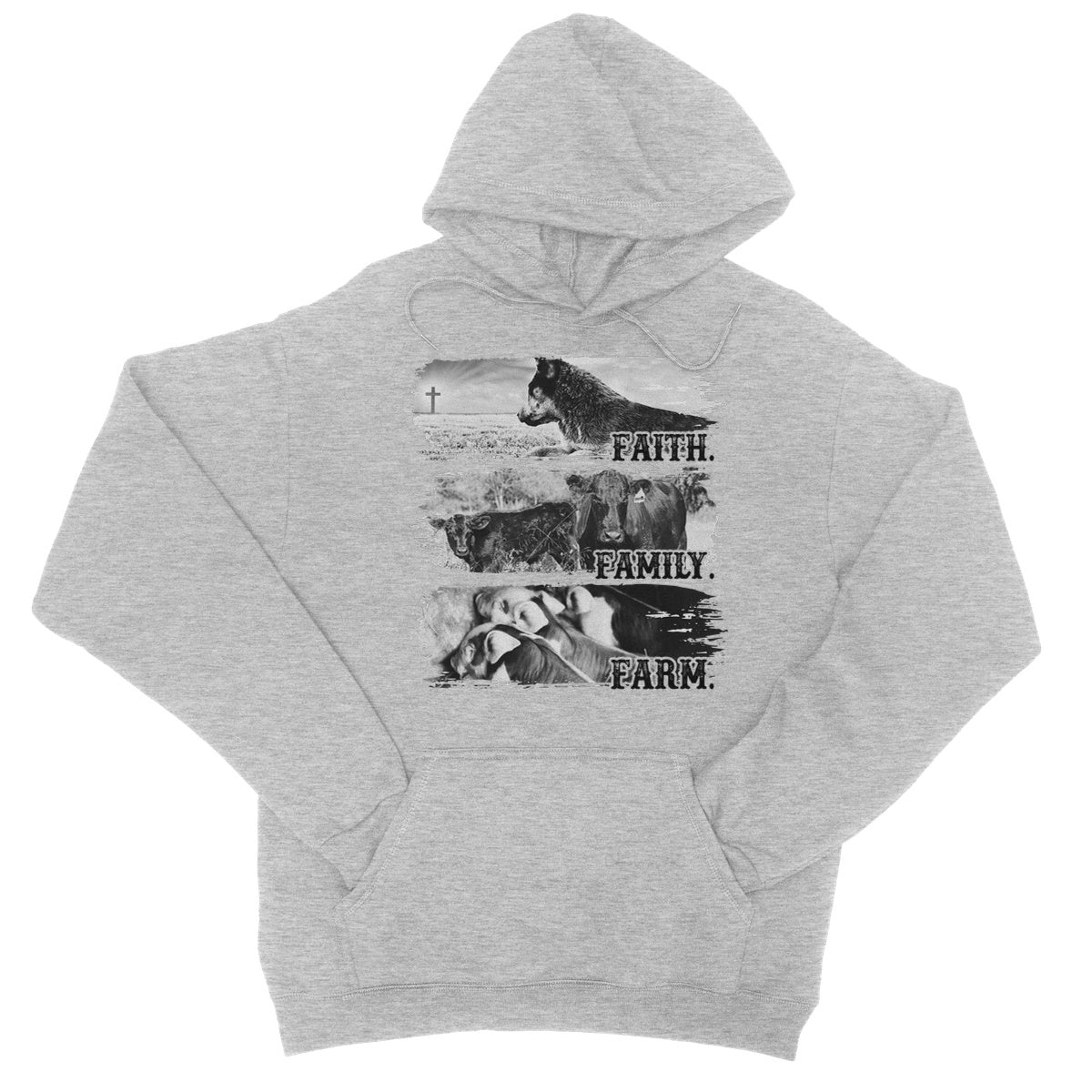 Faith.Family.Farm. College Hoodie