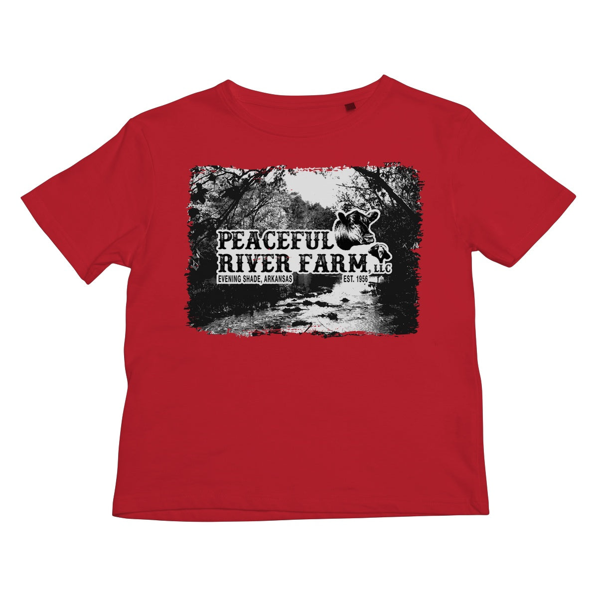 Peaceful River Farm Tee Kids T-Shirt