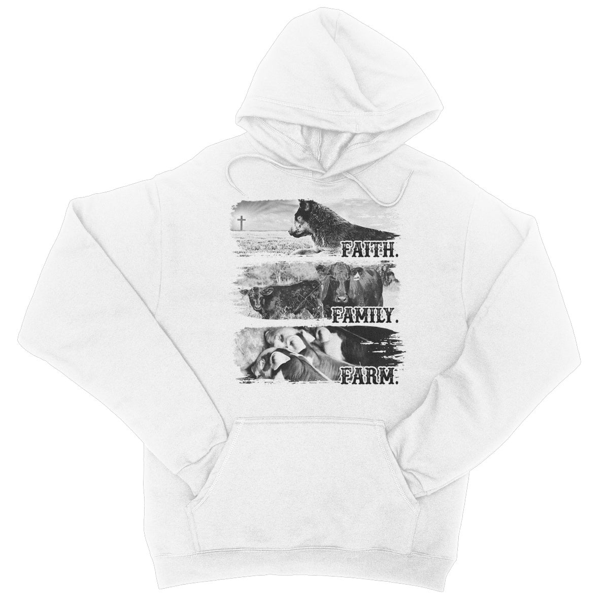 Faith.Family.Farm. College Hoodie