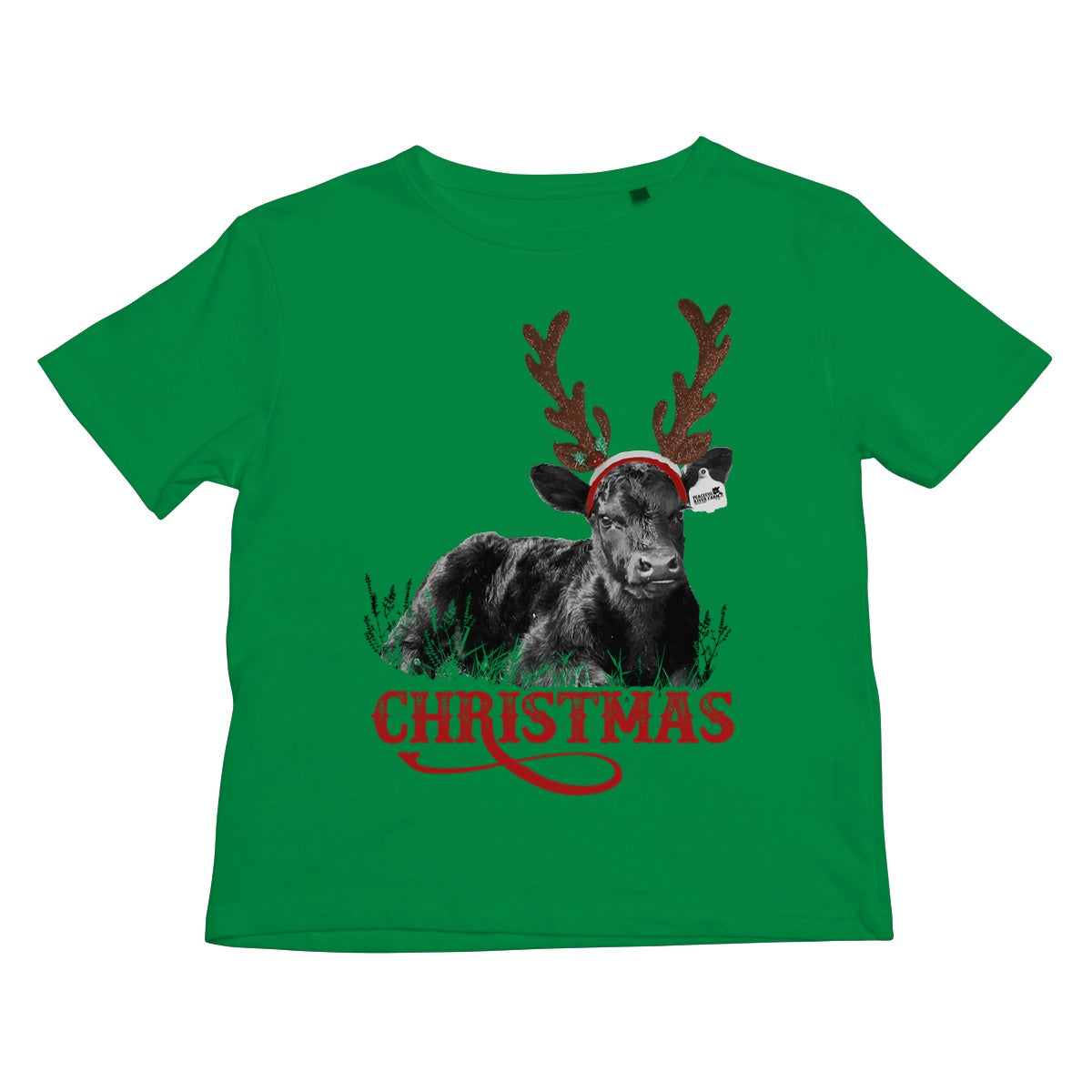 Christmas Calf Kids T-Shirt