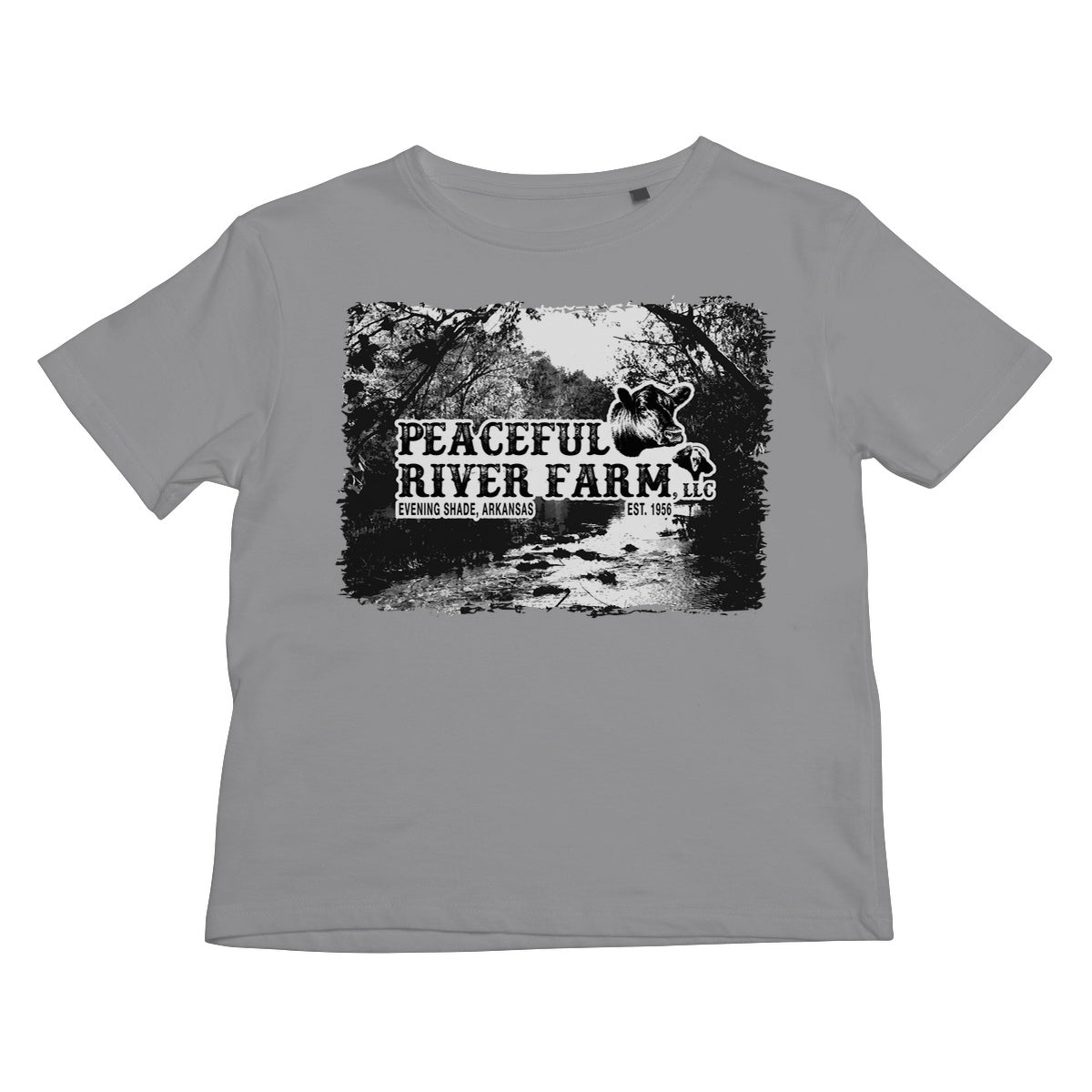 Peaceful River Farm Tee Kids T-Shirt