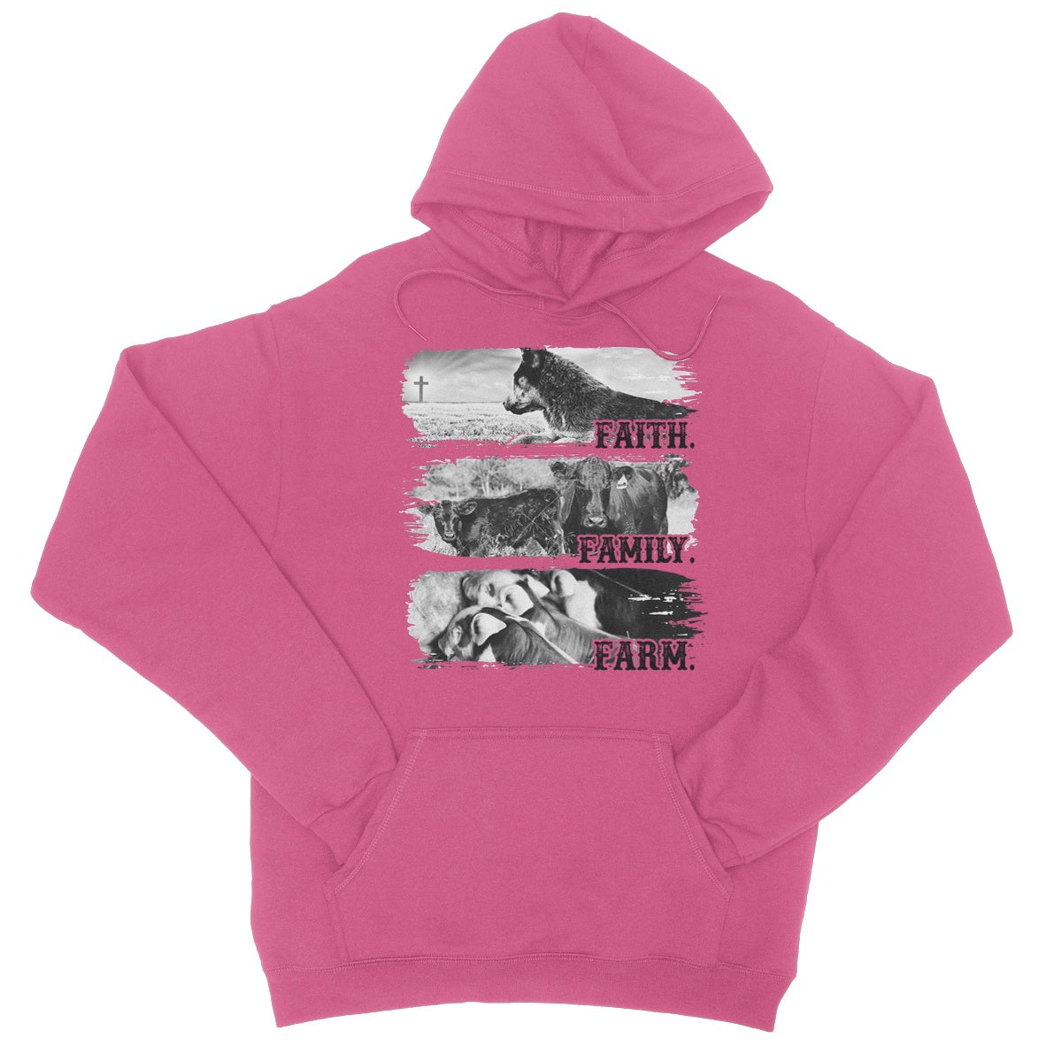 Faith.Family.Farm. College Hoodie