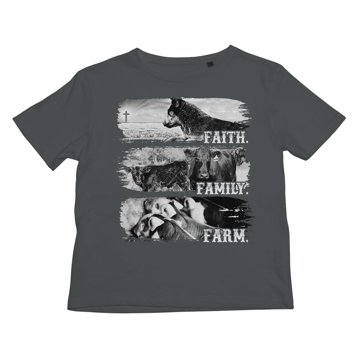 Faith.Family.Farm. Kids T-Shirt