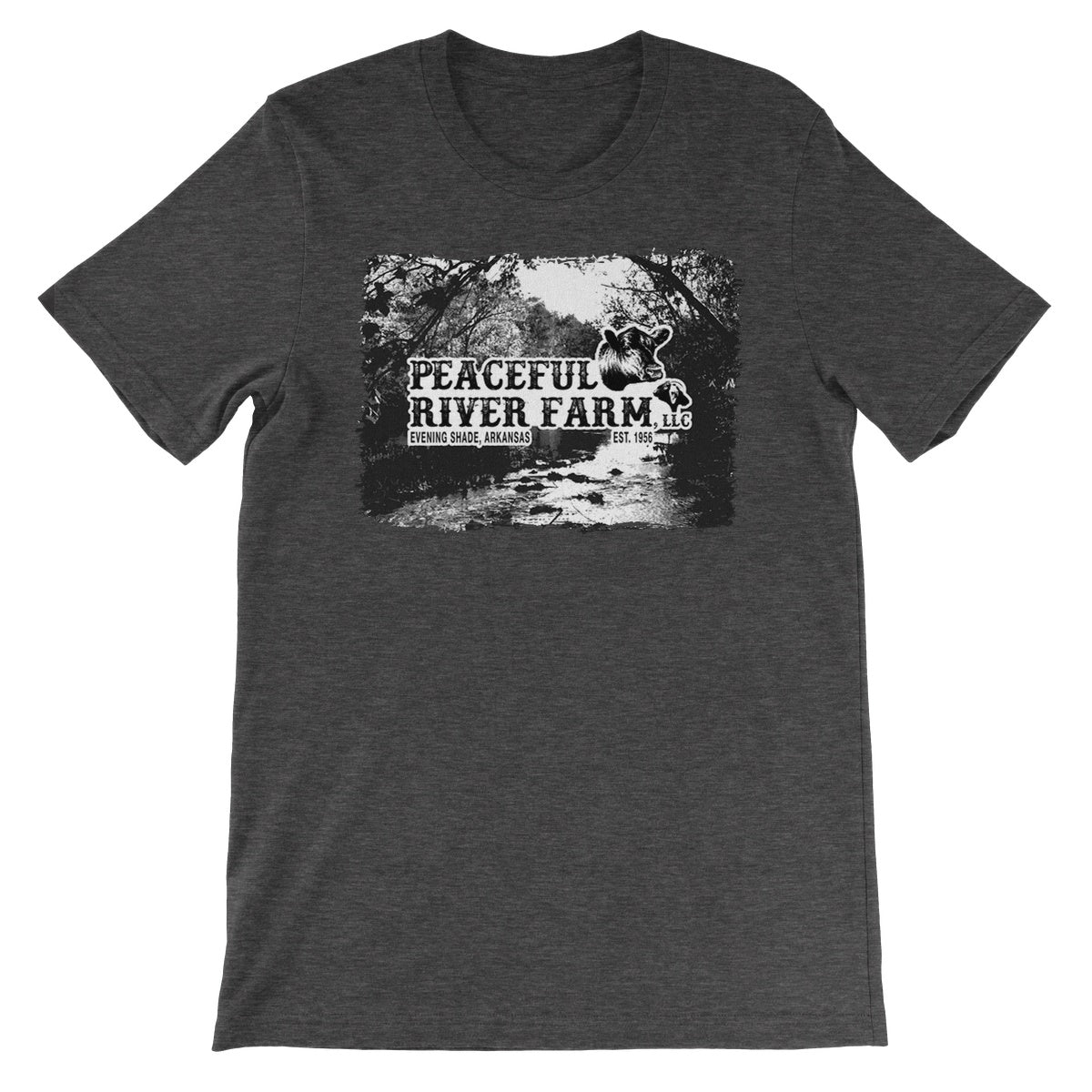 Peaceful River Farm Tee Unisex Short Sleeve T-Shirt