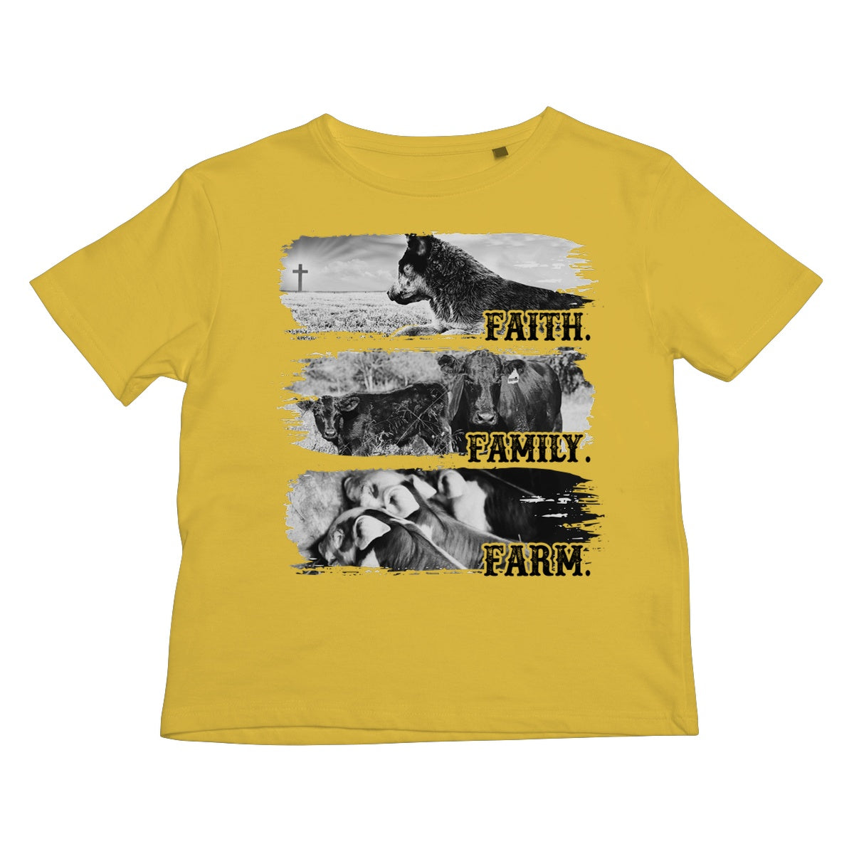 Faith.Family.Farm. Kids T-Shirt