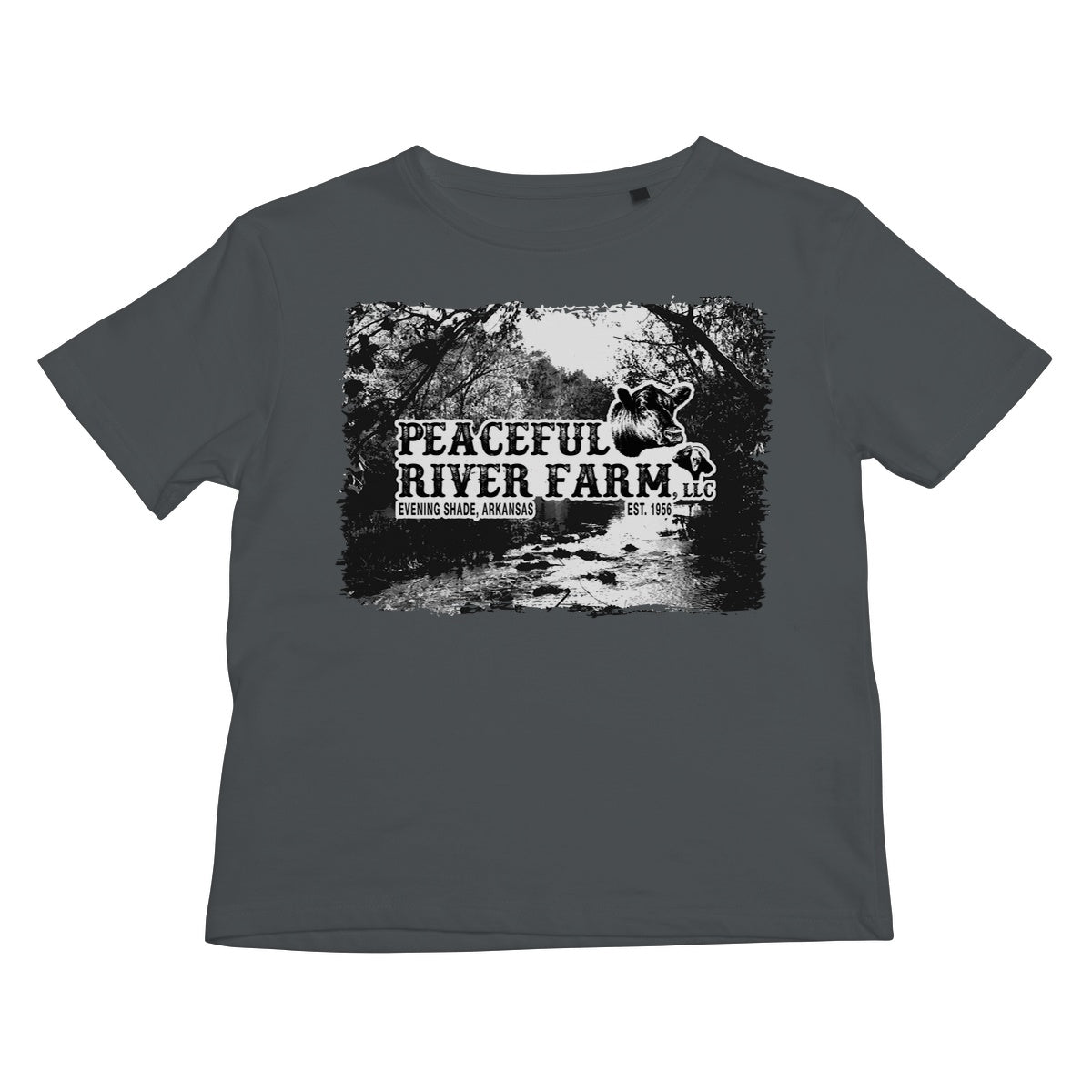 Peaceful River Farm Tee Kids T-Shirt