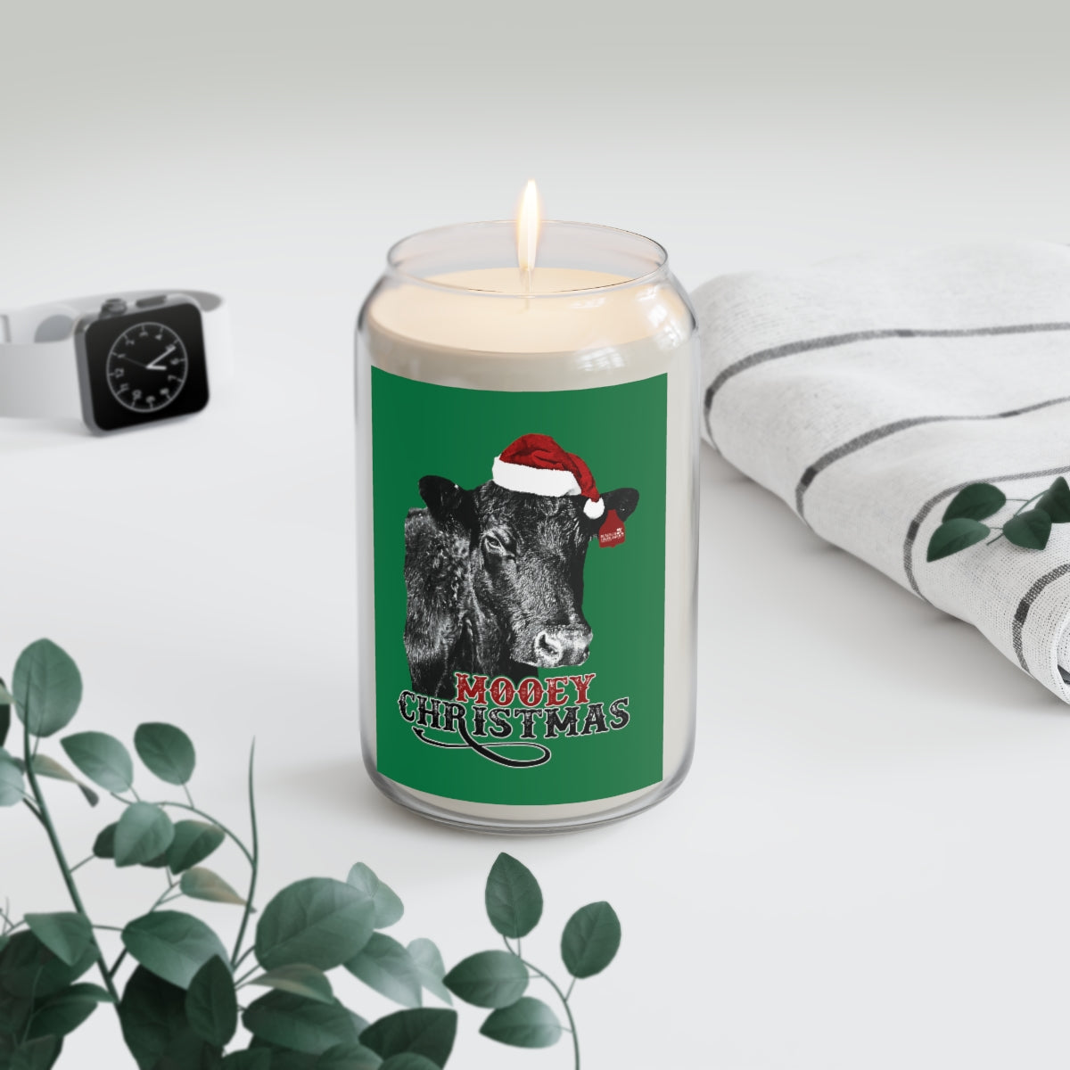 Mooey Christmas Candle