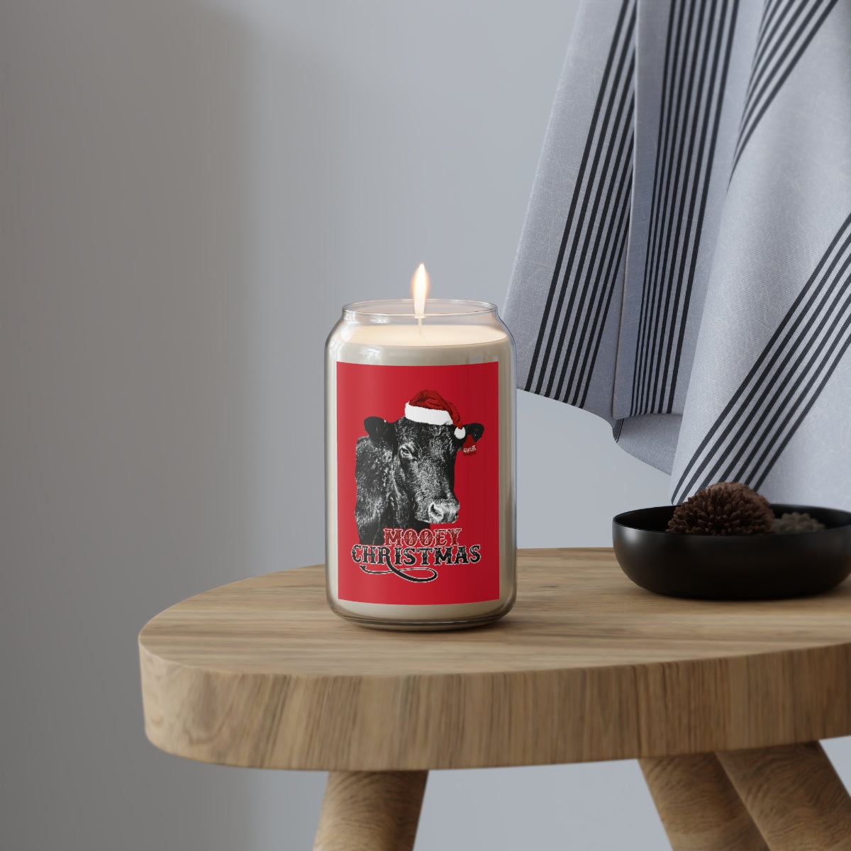 Mooey Christmas Candle