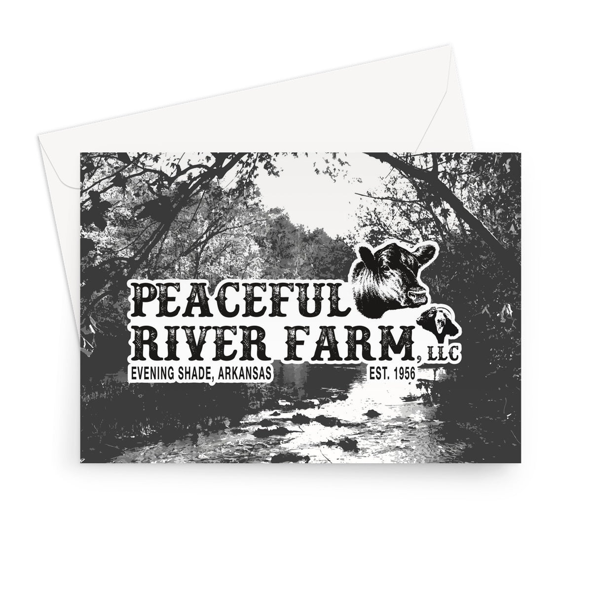 Farm Logo Greeting Card