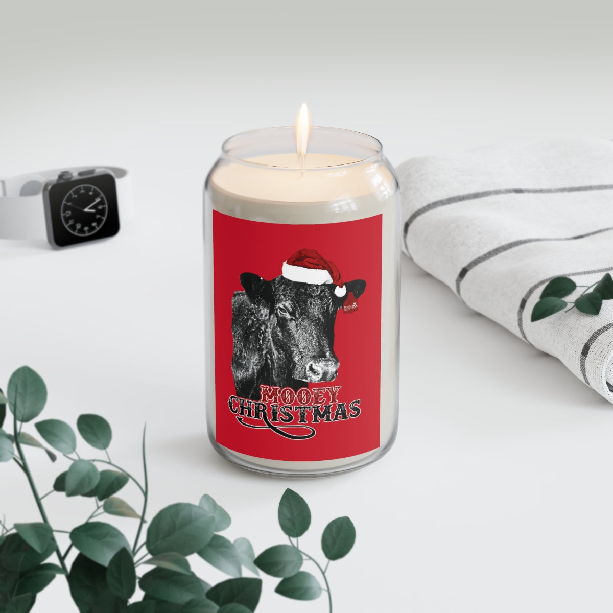 Mooey Christmas Candle