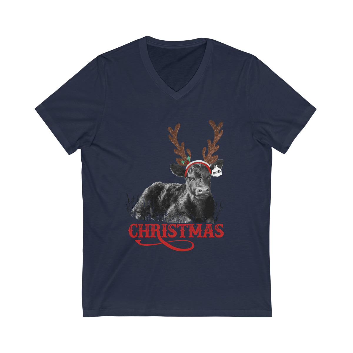 Unisex Jersey Short Sleeve V-Neck Tee