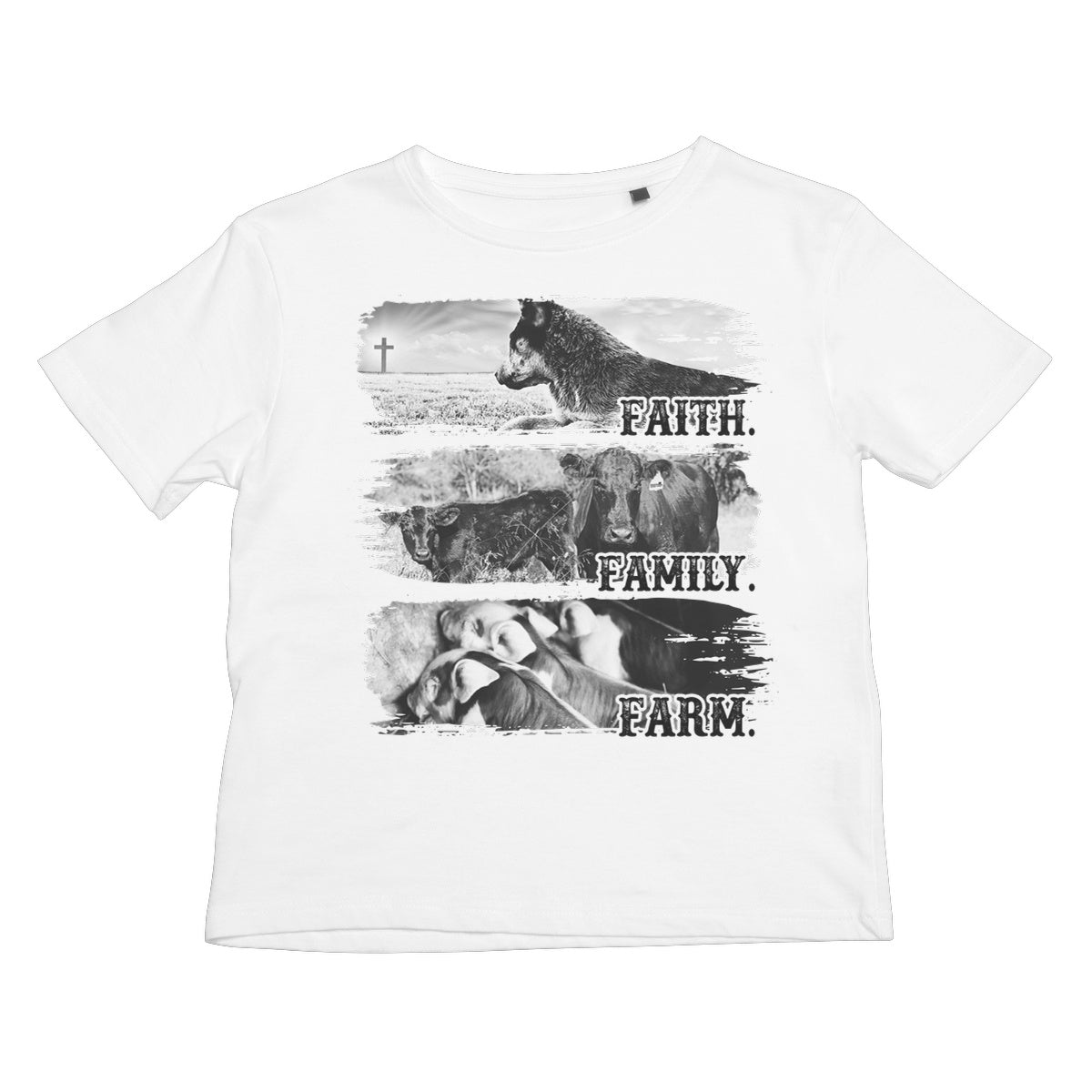 Faith.Family.Farm. Kids T-Shirt