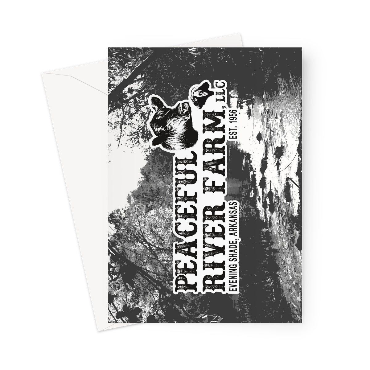 Farm Logo Greeting Card