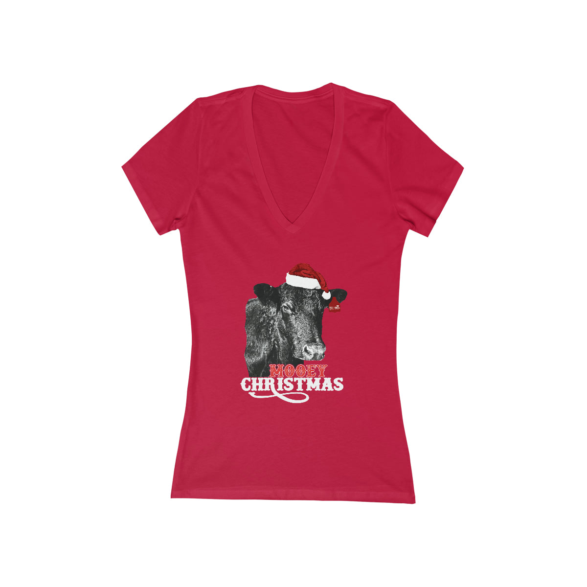 Women's Jersey Short Sleeve Deep V-Neck Tee