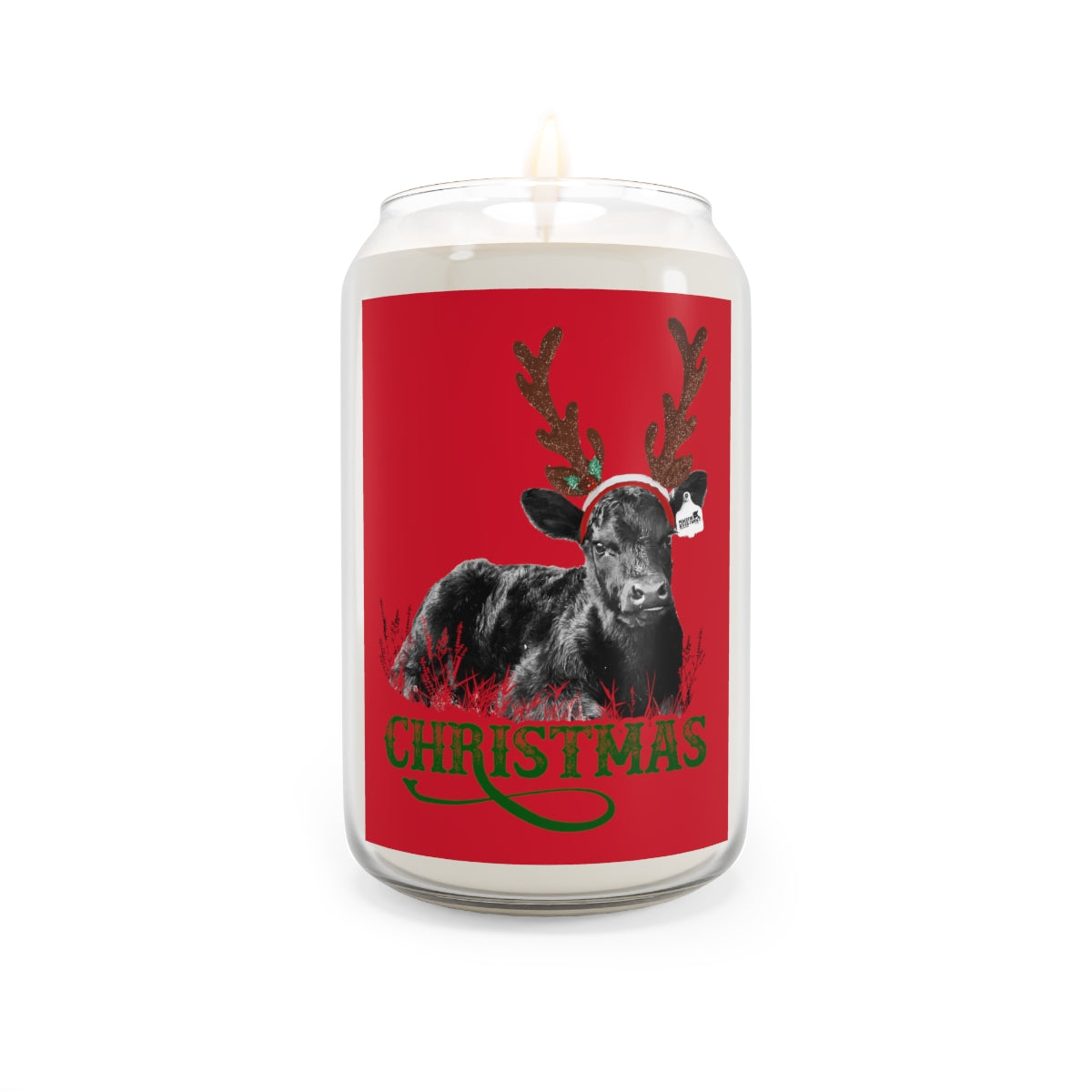 Calf Christmas Candle
