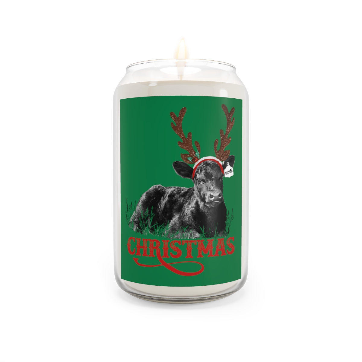 Calf Christmas Candle