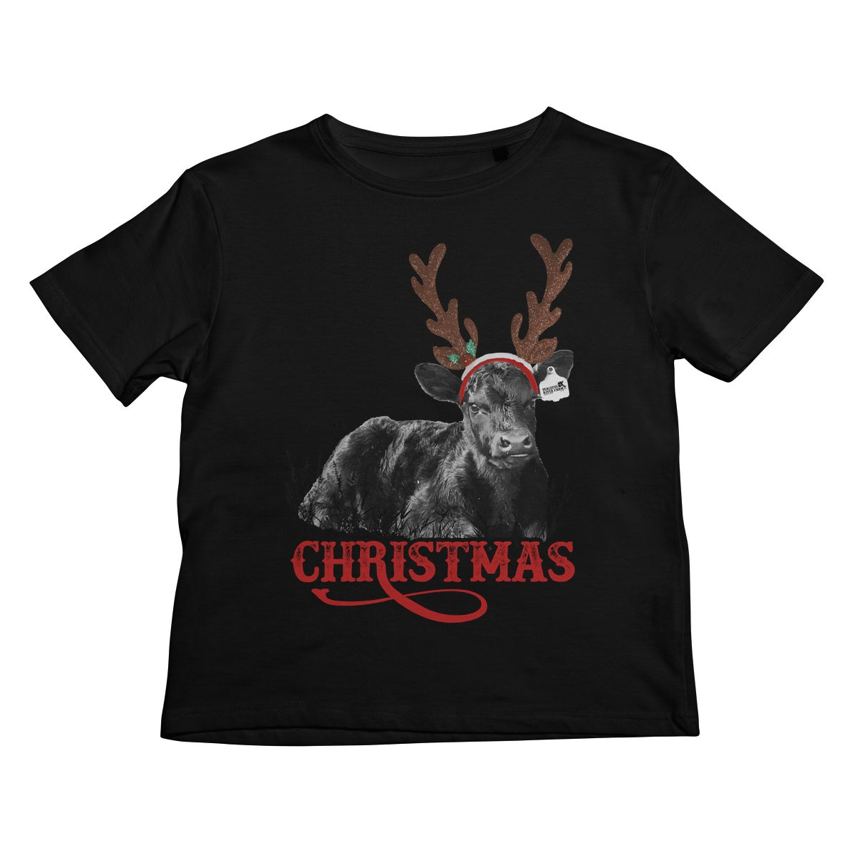Christmas Calf Kids T-Shirt
