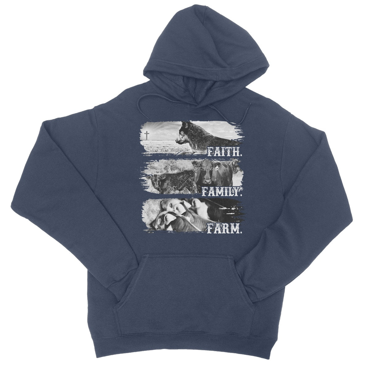 Faith.Family.Farm. College Hoodie