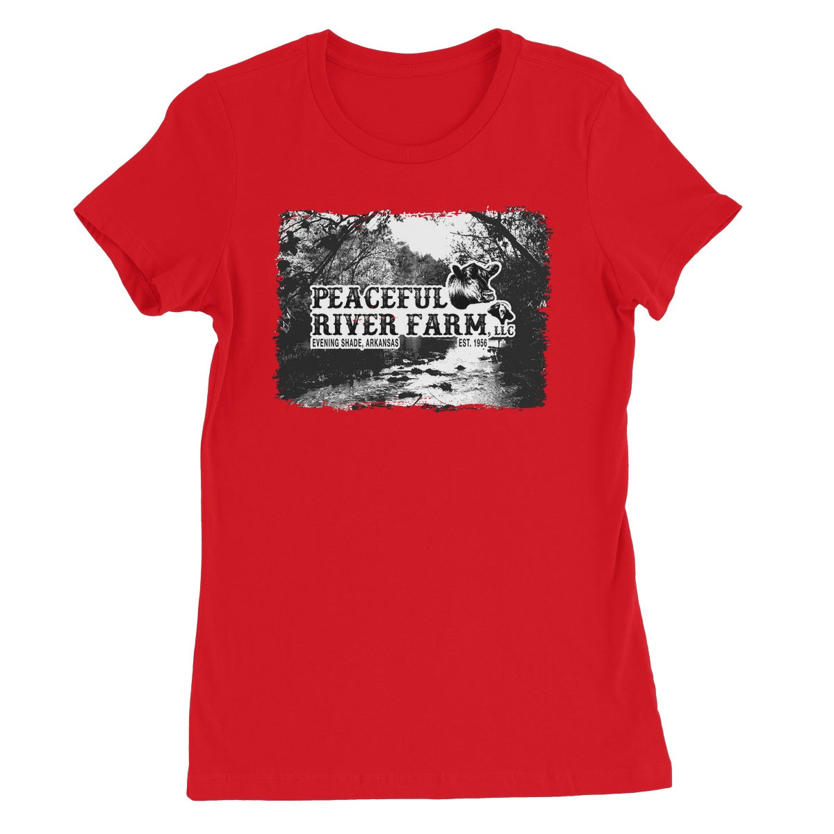 Peaceful River Farm Tee Women's Favourite T-Shirt