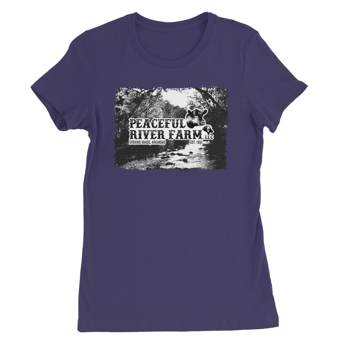 Peaceful River Farm Tee Women's Favourite T-Shirt