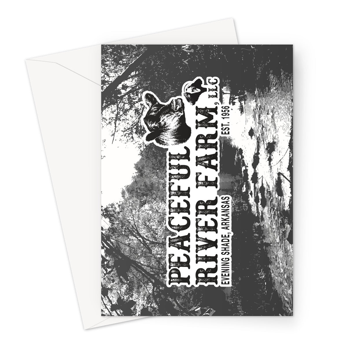 Farm Logo Greeting Card