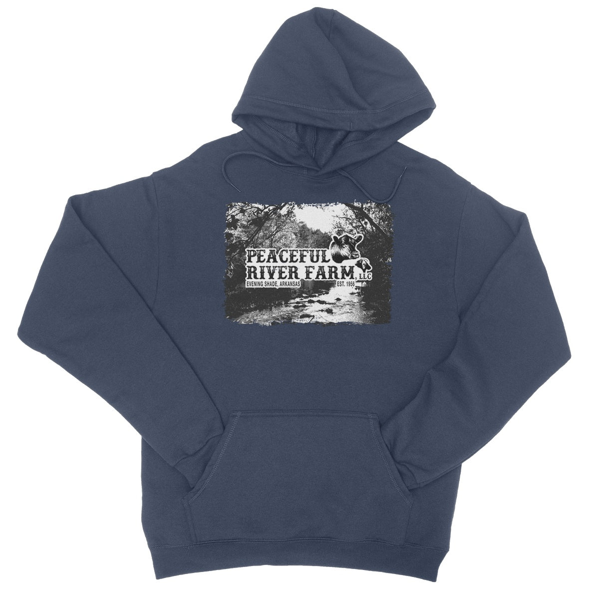 Peaceful River Farm College Hoodie