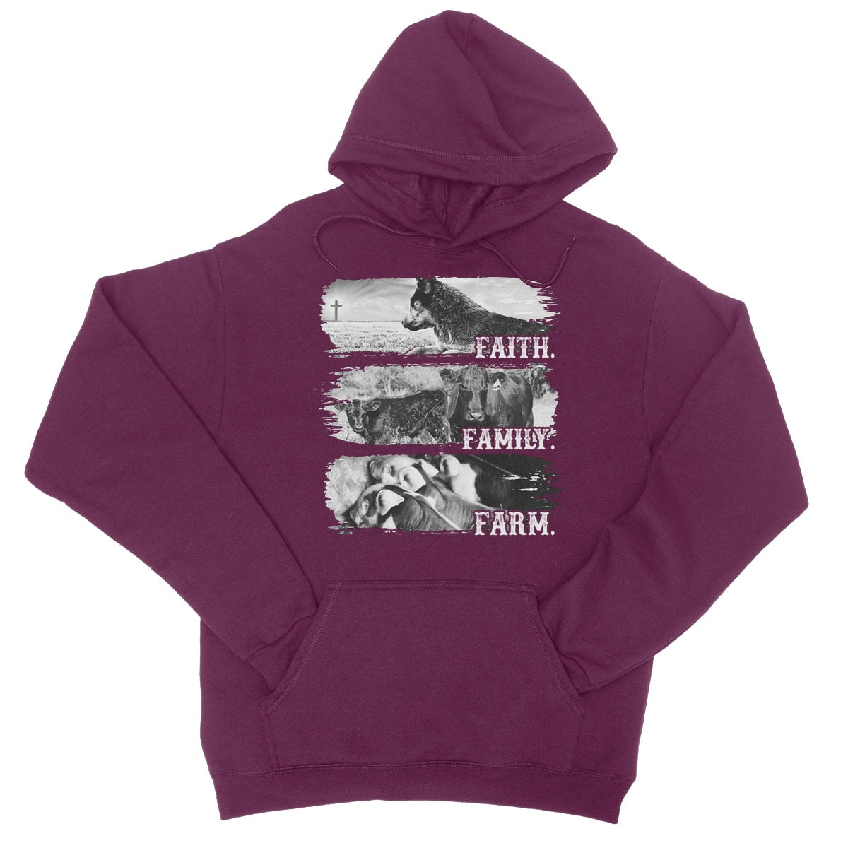 Faith.Family.Farm. College Hoodie