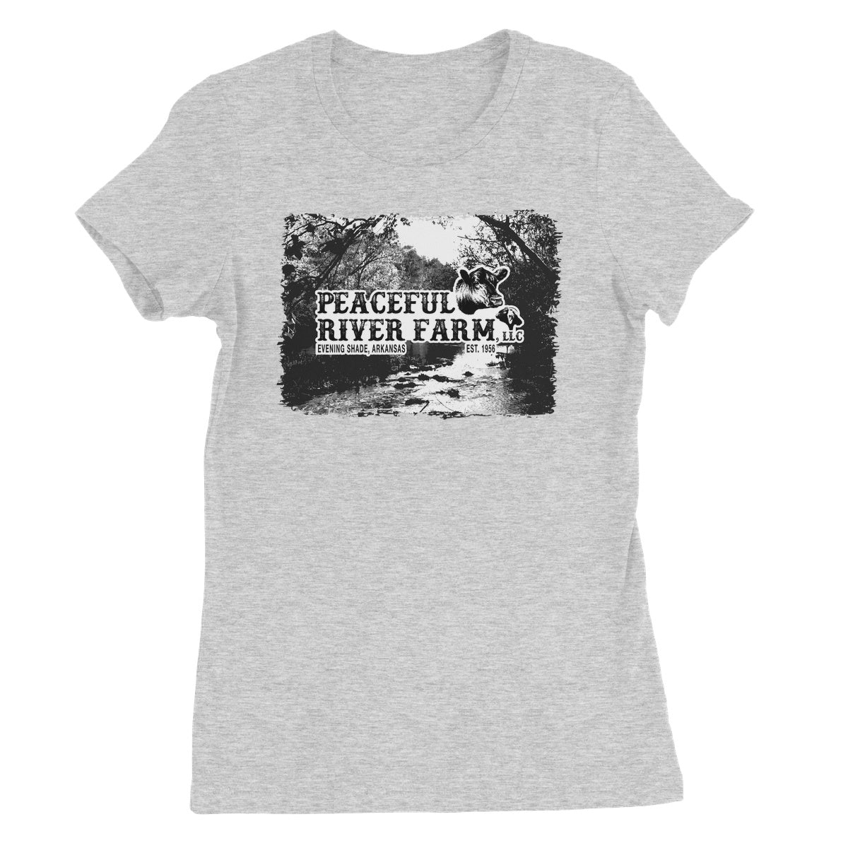 Peaceful River Farm Tee Women's Favourite T-Shirt