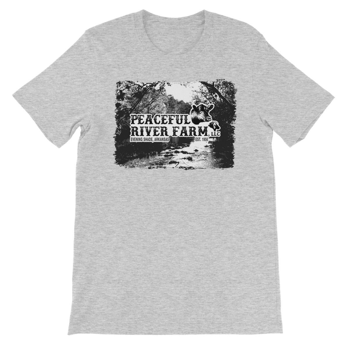 Peaceful River Farm Tee Unisex Short Sleeve T-Shirt