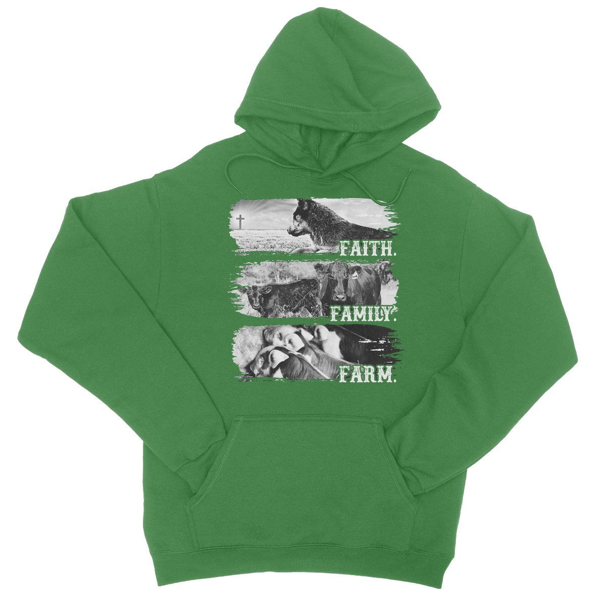Faith.Family.Farm. College Hoodie