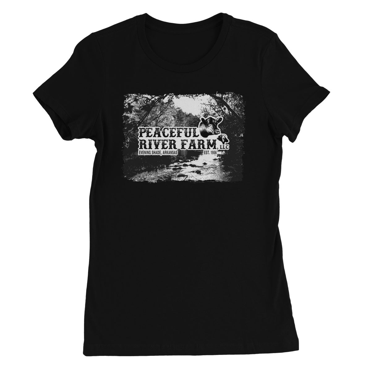 Peaceful River Farm Tee Women's Favourite T-Shirt
