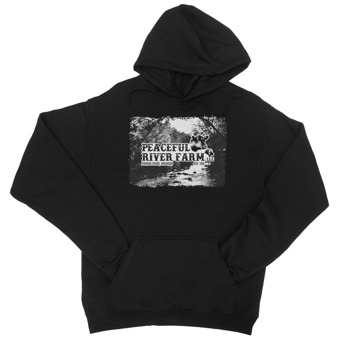 Peaceful River Farm College Hoodie