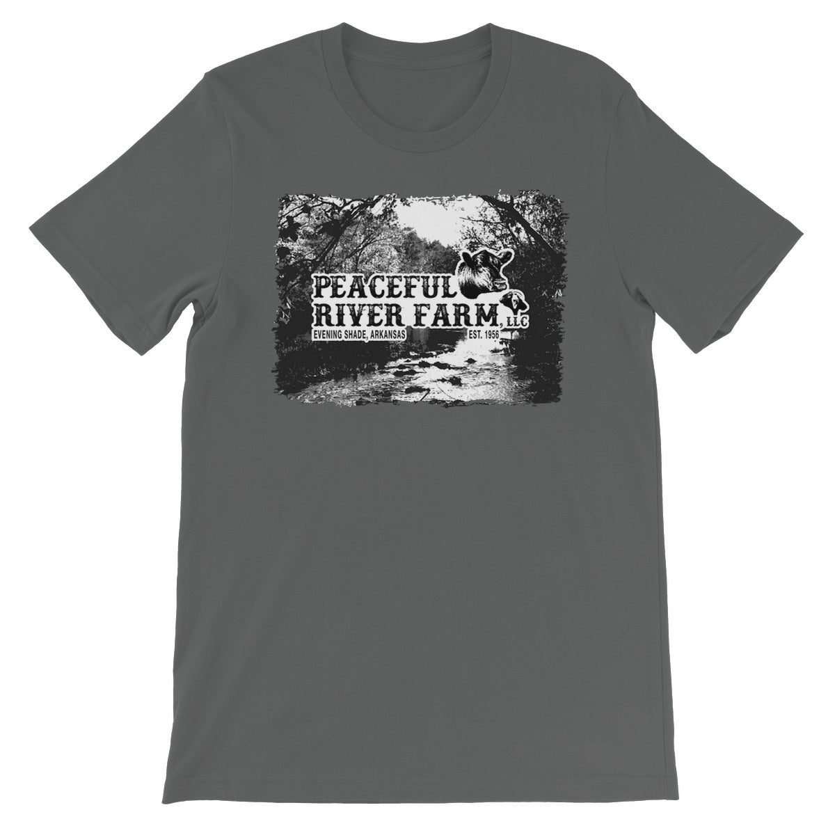 Peaceful River Farm Tee Unisex Short Sleeve T-Shirt