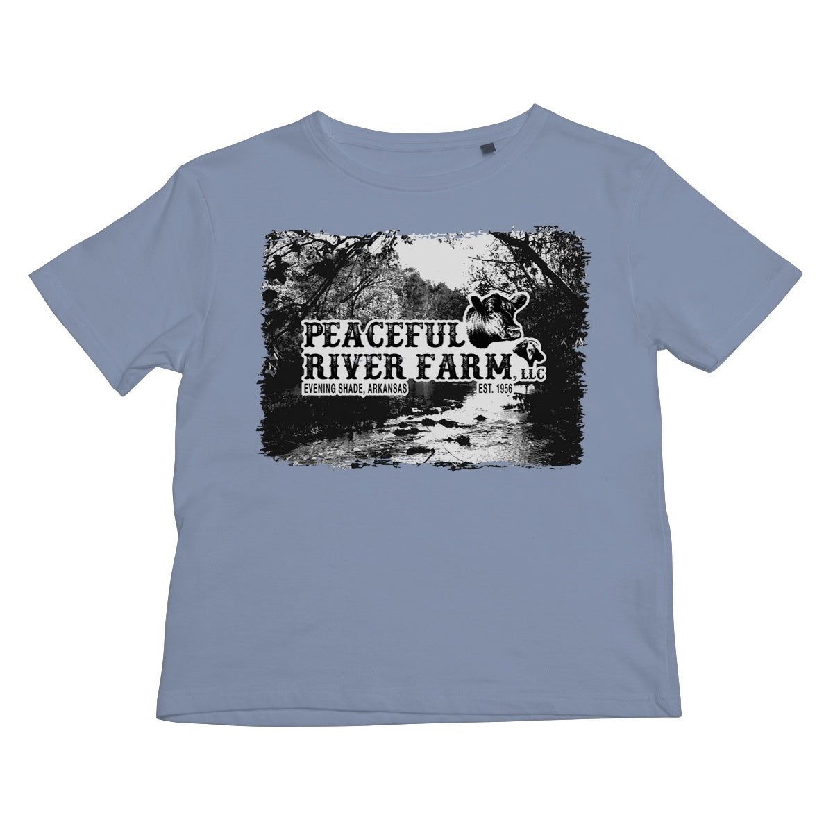 Peaceful River Farm Tee Kids T-Shirt
