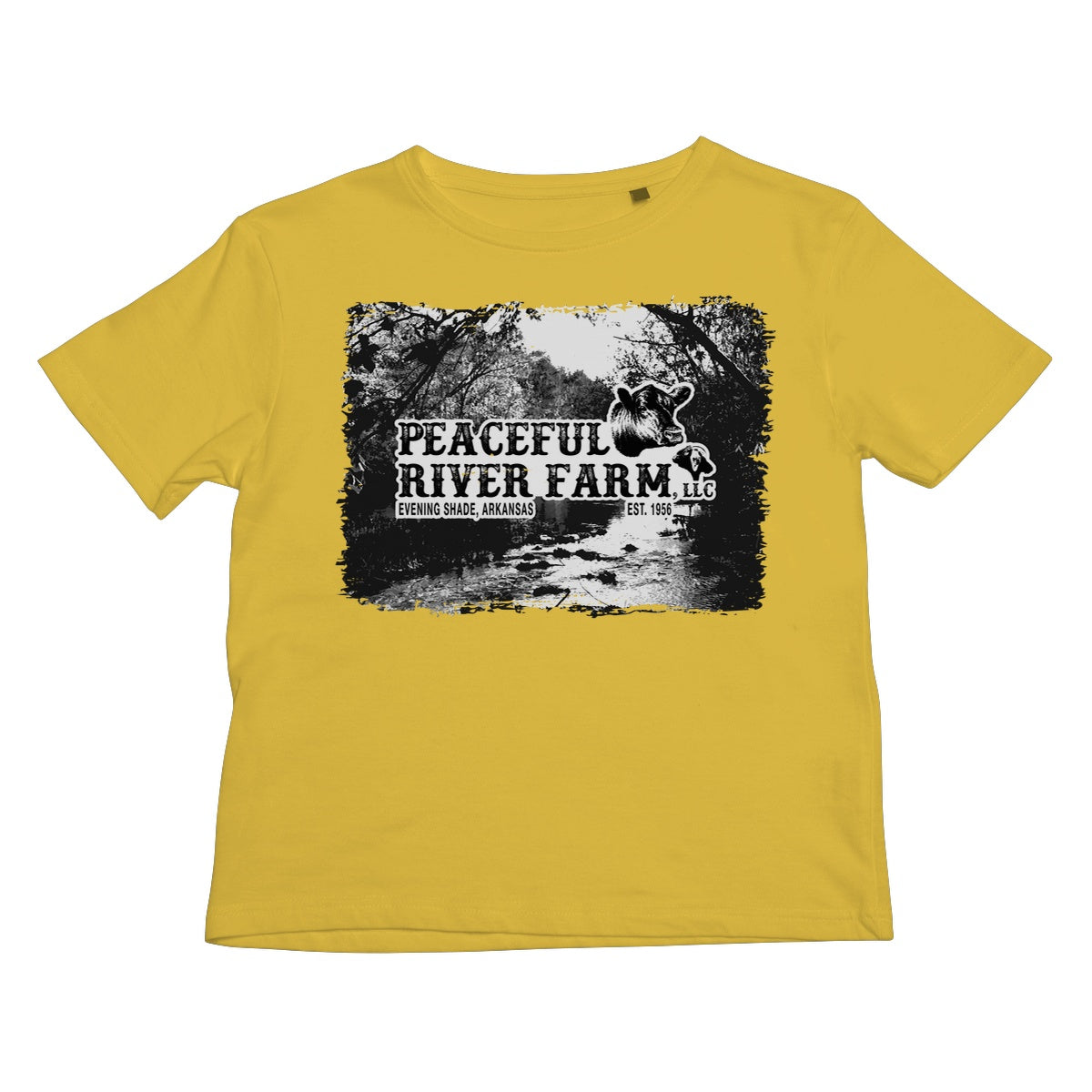 Peaceful River Farm Tee Kids T-Shirt