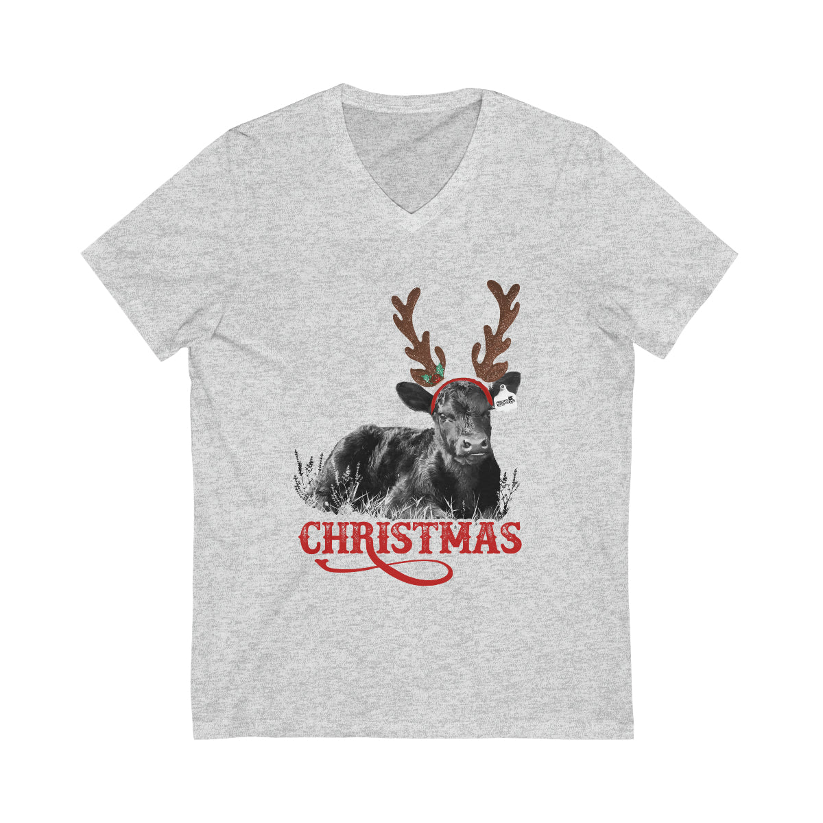 Unisex Jersey Short Sleeve V-Neck Tee