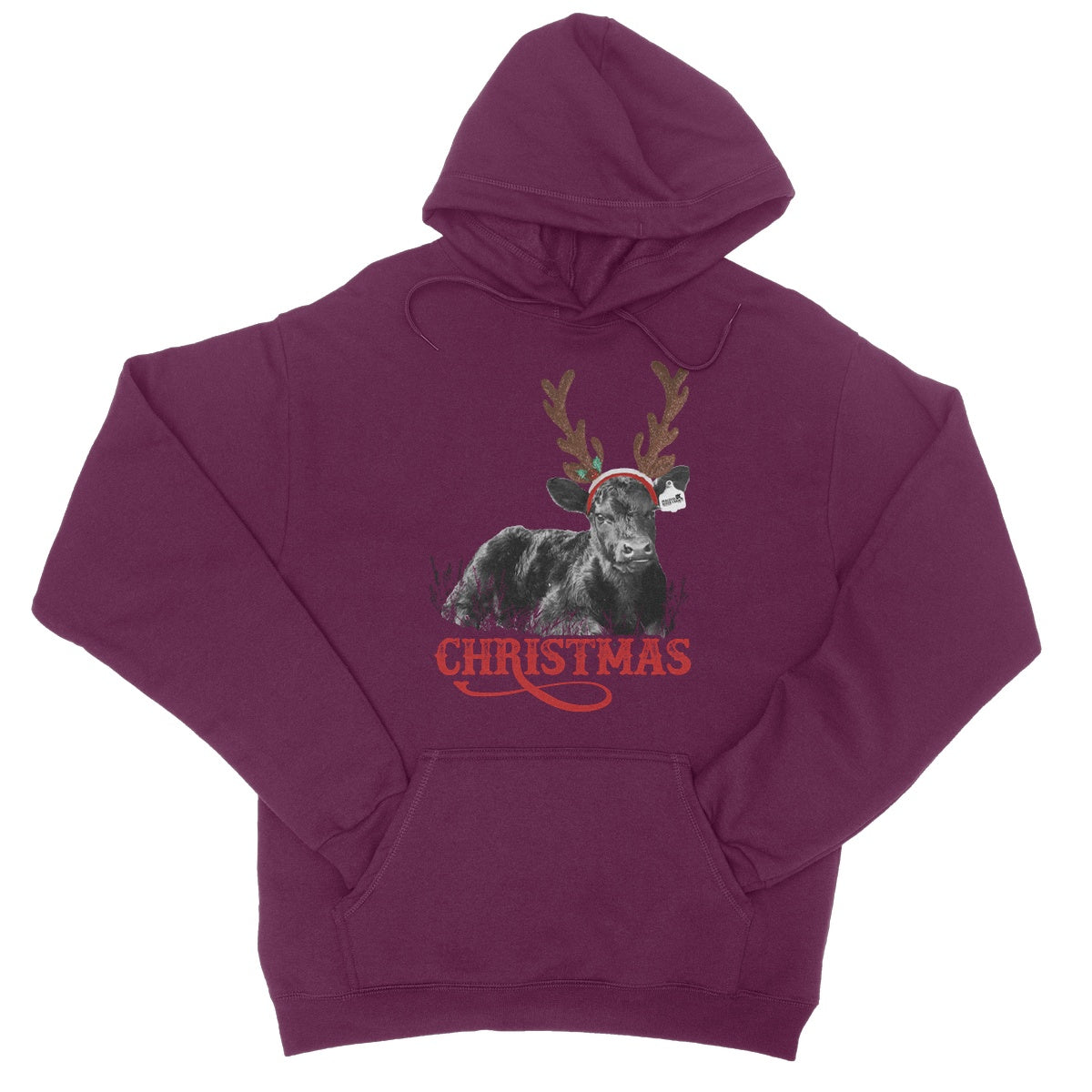Christmas Calf College Hoodie