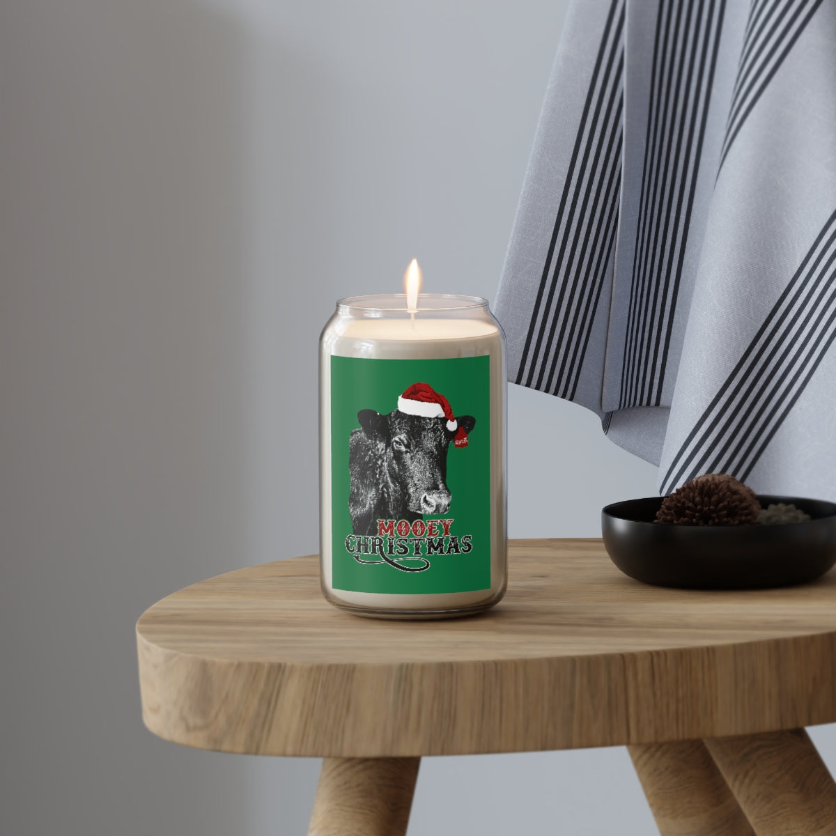 Mooey Christmas Candle