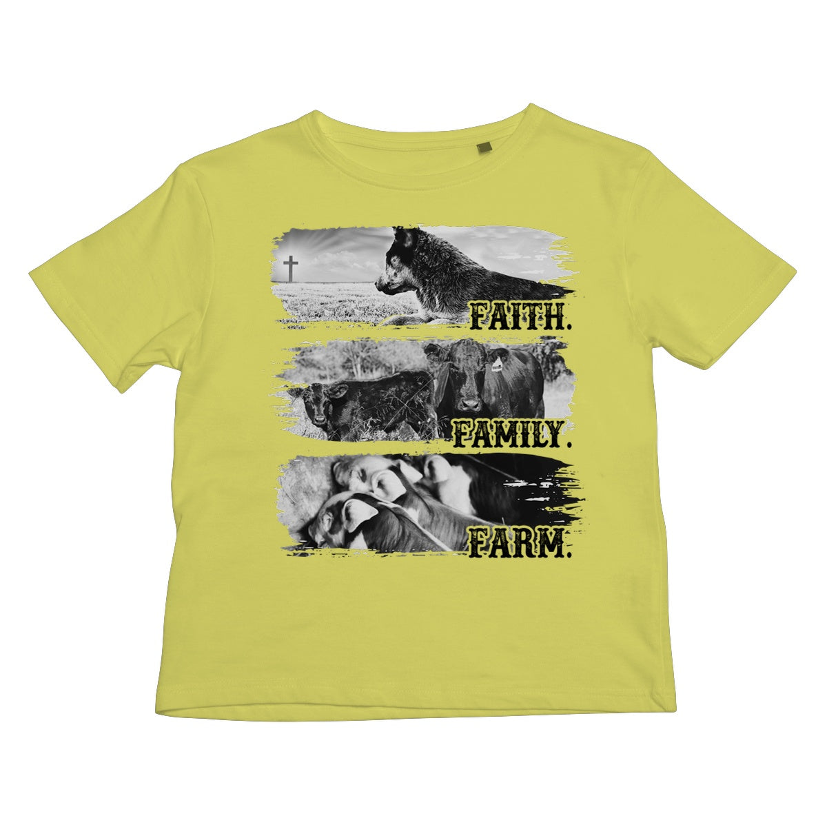 Faith.Family.Farm. Kids T-Shirt