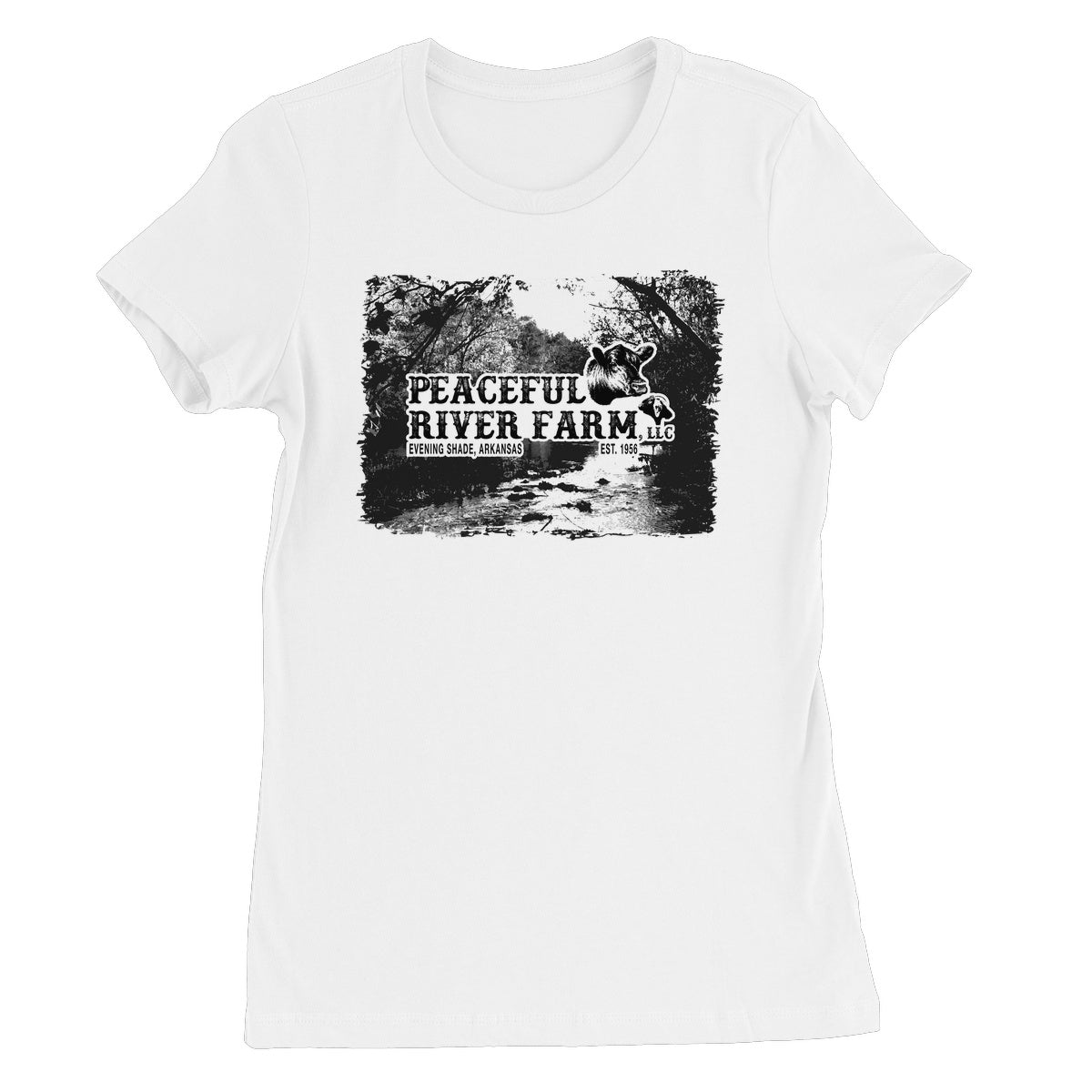 Peaceful River Farm Tee Women's Favourite T-Shirt