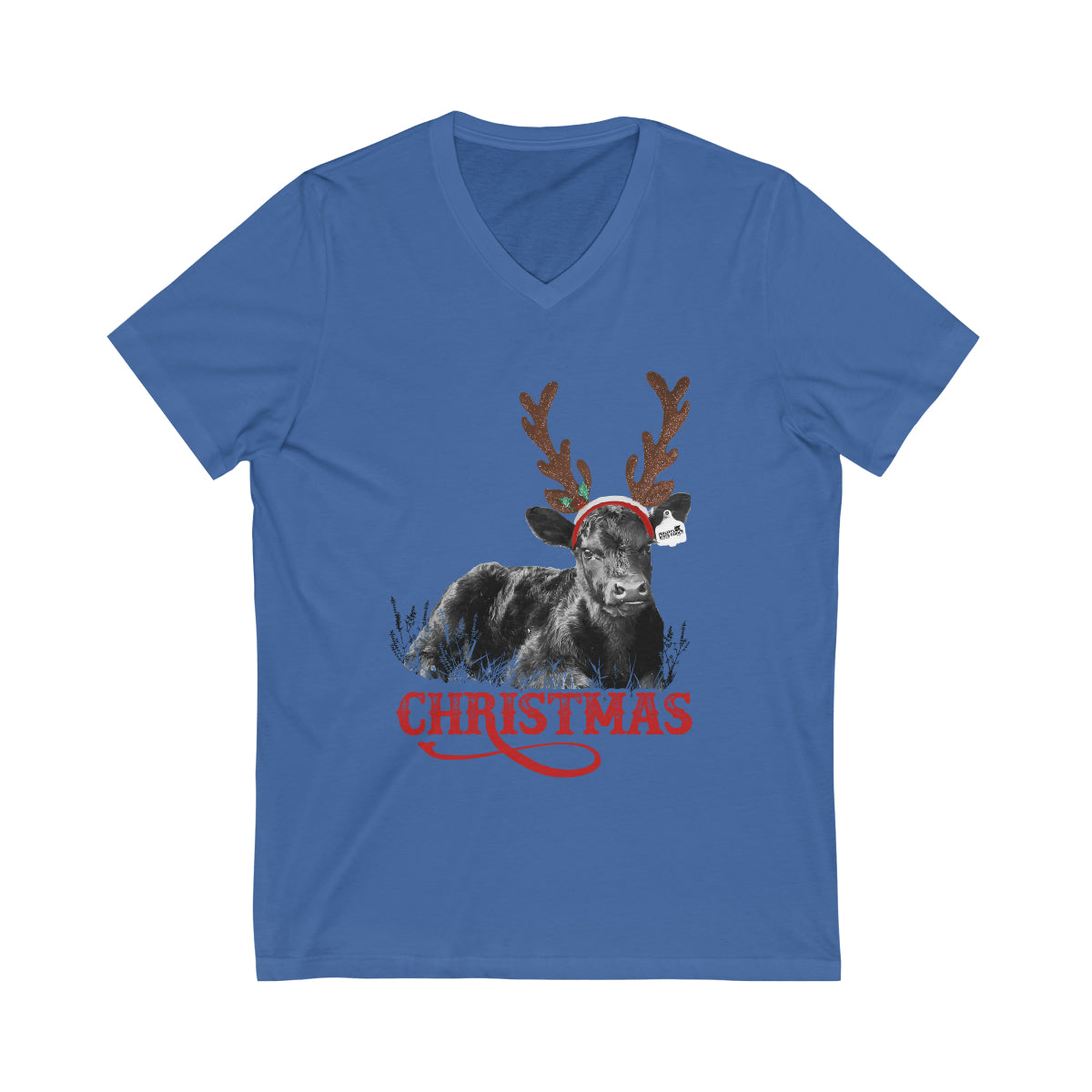 Unisex Jersey Short Sleeve V-Neck Tee
