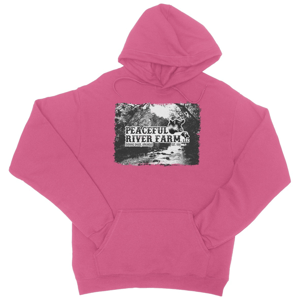 Peaceful River Farm College Hoodie