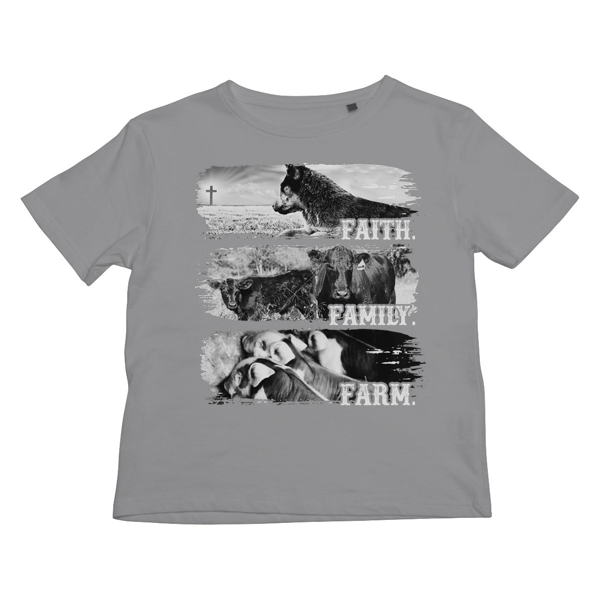 Faith.Family.Farm. Kids T-Shirt