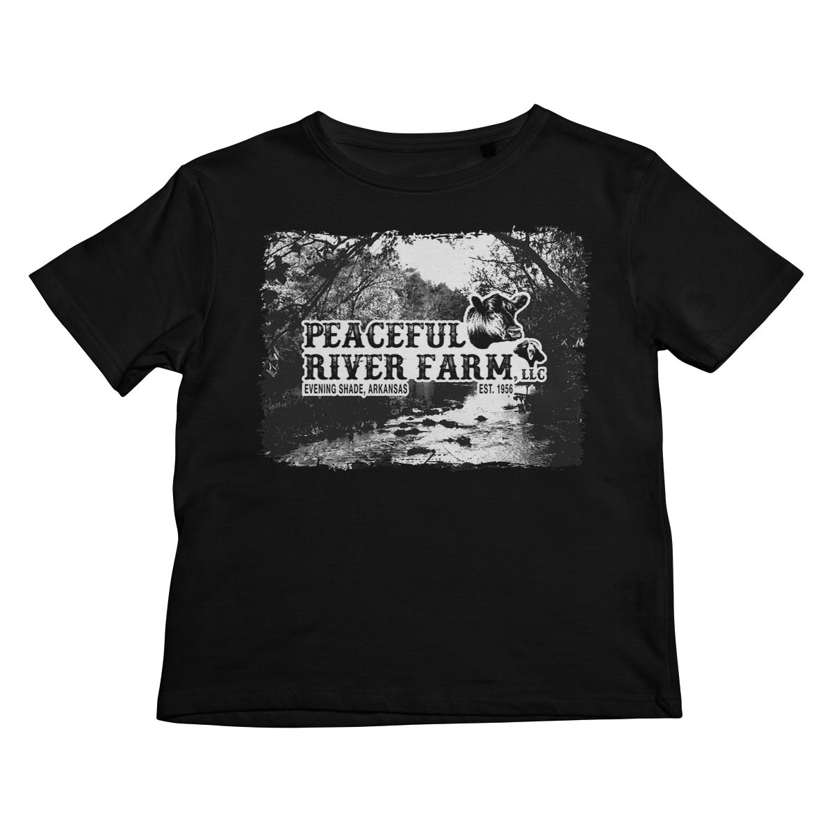 Peaceful River Farm Tee Kids T-Shirt