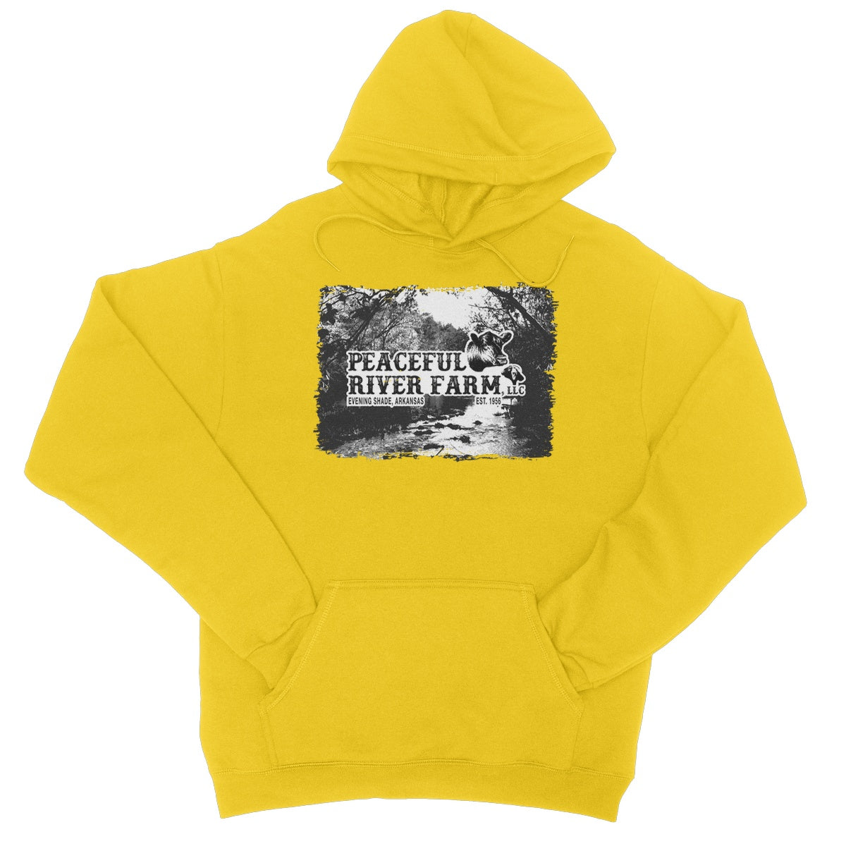 Peaceful River Farm College Hoodie