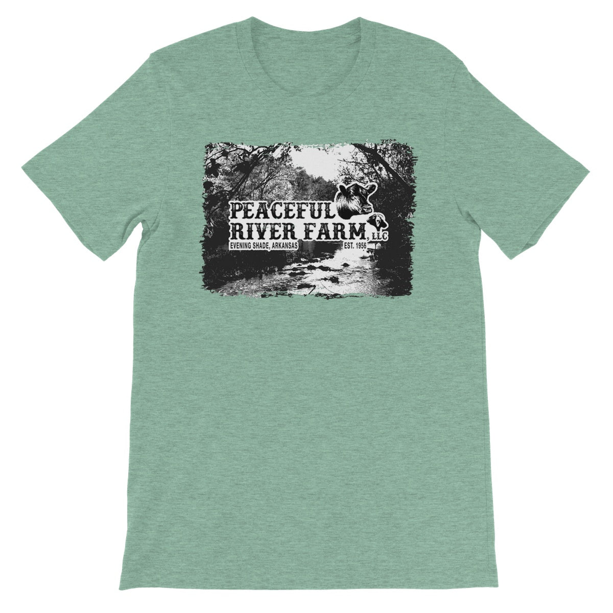 Peaceful River Farm Tee Unisex Short Sleeve T-Shirt