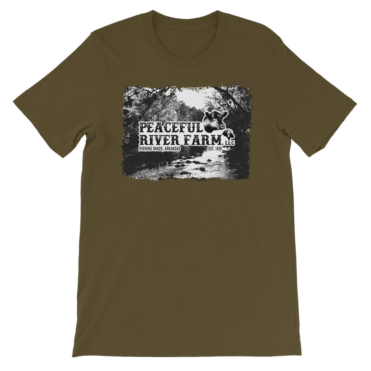 Peaceful River Farm Tee Unisex Short Sleeve T-Shirt