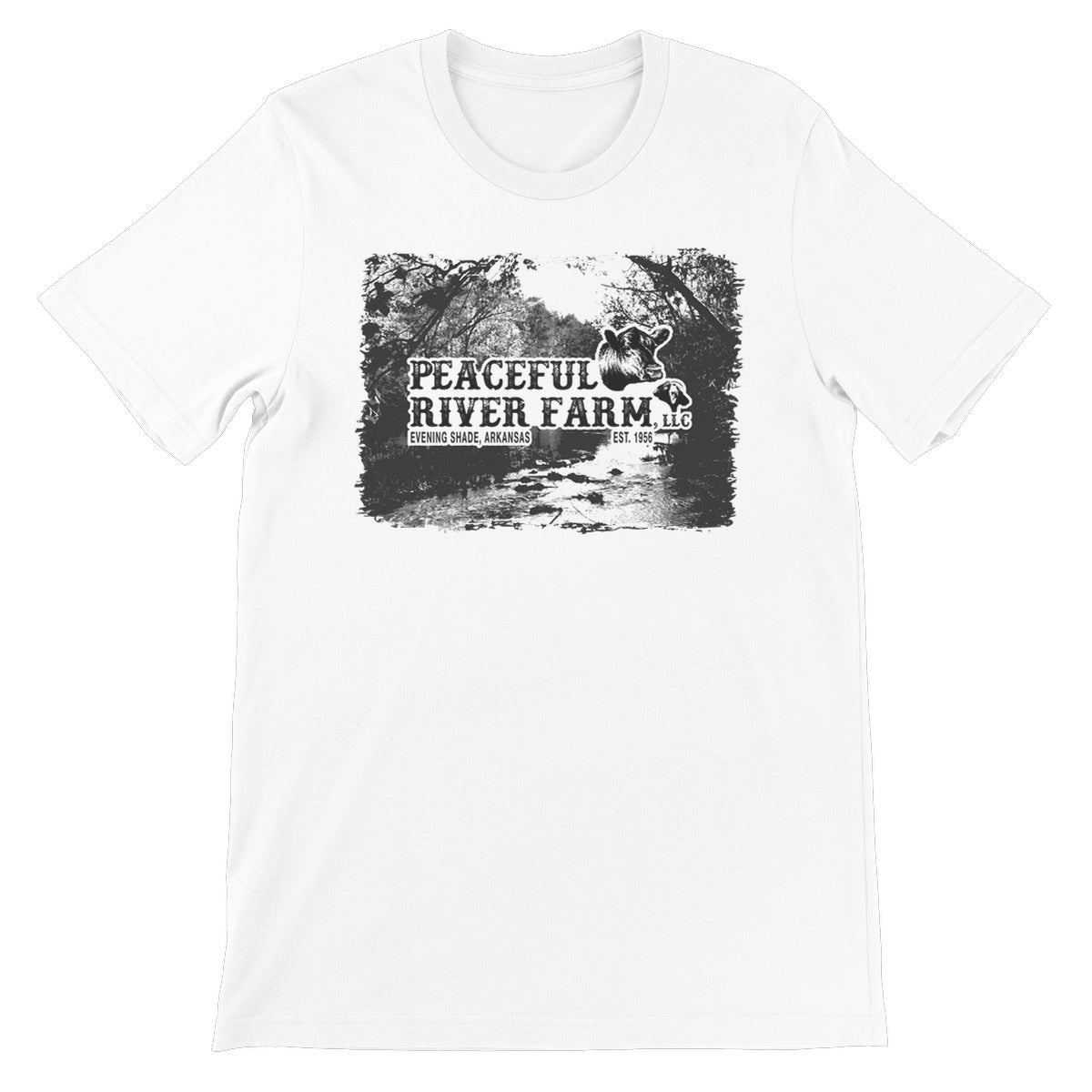 Peaceful River Farm Tee Unisex Short Sleeve T-Shirt