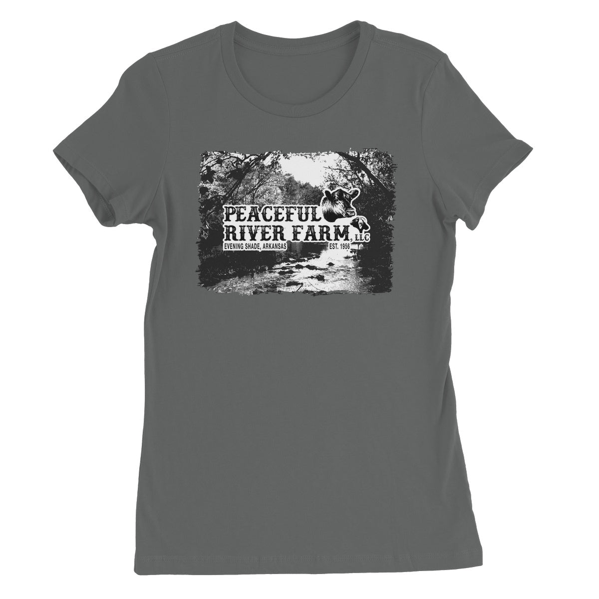 Peaceful River Farm Tee Women's Favourite T-Shirt